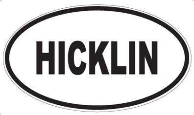HICKLIN - Oval Magnet