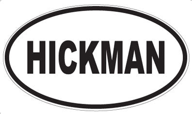 HICKMAN - Oval Sticker
