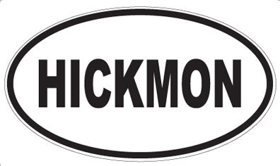 HICKMON - Oval Sticker