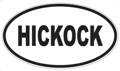 HICKOCK - Oval Magnet