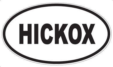 HICKOX - Oval Magnet