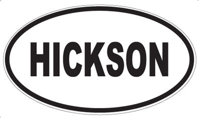 HICKSON - Oval Magnet