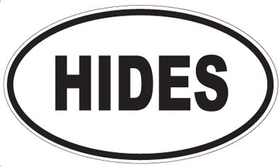 HIDES - Oval Magnet