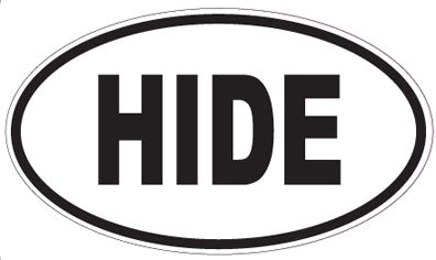 HIDE - Oval Sticker