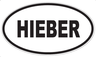 HIEBER - Oval Sticker