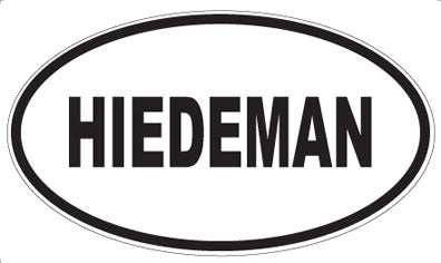 HIEDEMAN - Oval Magnet