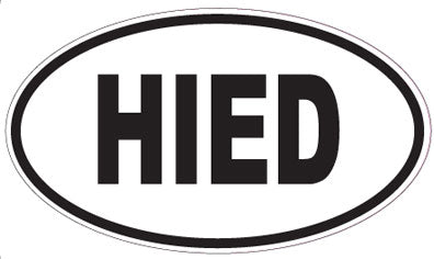 HIED - Oval Sticker