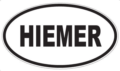 HIEMER - Oval Magnet