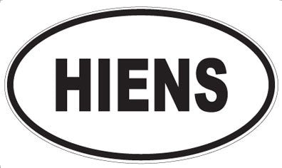 HIENS - Oval Magnet