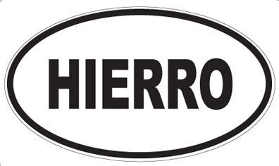 HIERRO - Oval Magnet