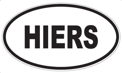 HIERS - Oval Magnet