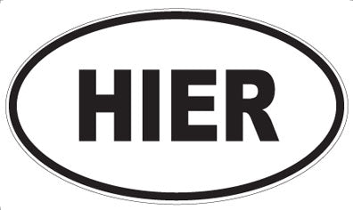 HIER - Oval Magnet