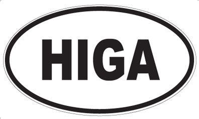 HIGA - Oval Sticker