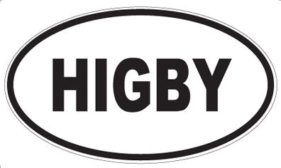 HIGBY - Oval Magnet