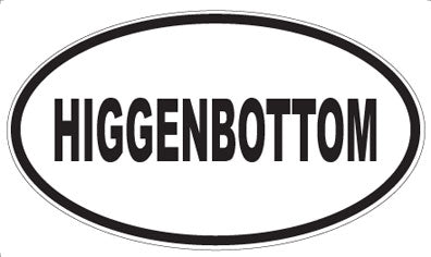 HIGGENBOTTOM - Oval Magnet
