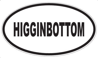 HIGGINBOTTOM - Oval Magnet