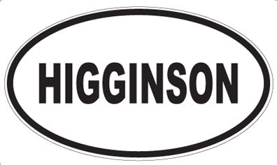 HIGGINSON - Oval Magnet