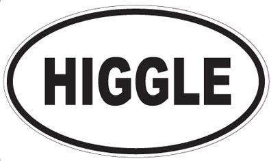HIGGLE - Oval Sticker