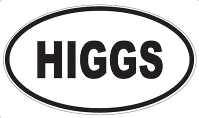 HIGGS - Oval Sticker