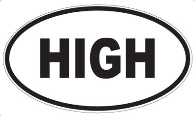 HIGH - Oval Magnet