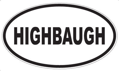 HIGHBAUGH - Oval Magnet