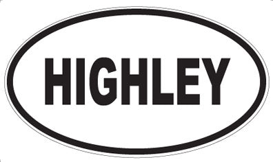 HIGHLEY - Oval Magnet