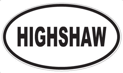 HIGHSHAW - Oval Sticker
