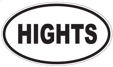 HIGHTS - Oval Sticker