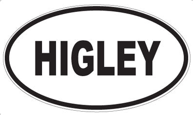 HIGLEY - Oval Magnet