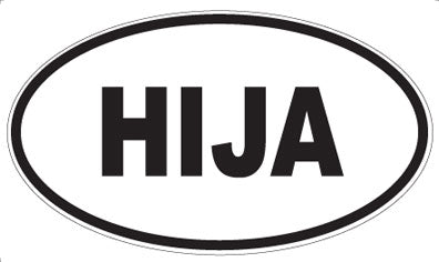 HIJA - Oval Magnet