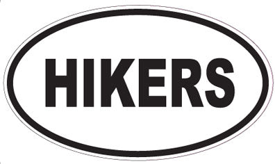 HIKERS - Oval Sticker