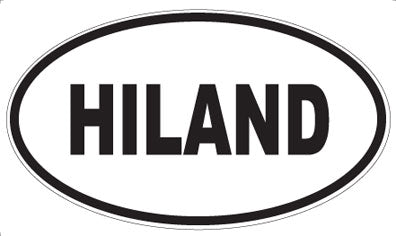 HILAND - Oval Sticker