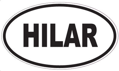 HILAR - Oval Sticker