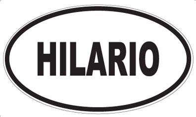 HILARIO - Oval Magnet