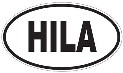 HILA - Oval Sticker
