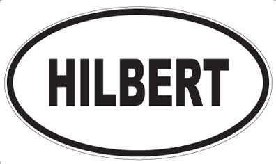 HILBERT - Oval Sticker