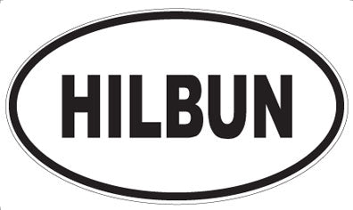 HILBUN - Oval Sticker
