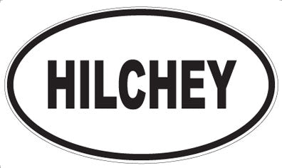 HILCHEY - Oval Magnet
