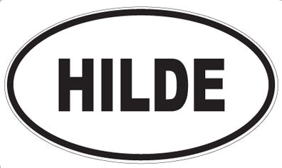 HILDE - Oval Sticker