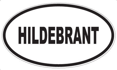 HILDEBRANT - Oval Sticker