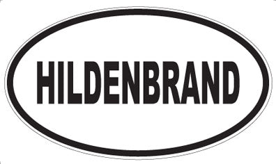 HILDENBRAND - Oval Sticker