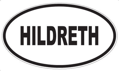 HILDRETH - Oval Sticker