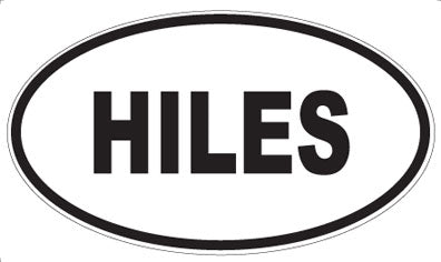 HILES - Oval Sticker
