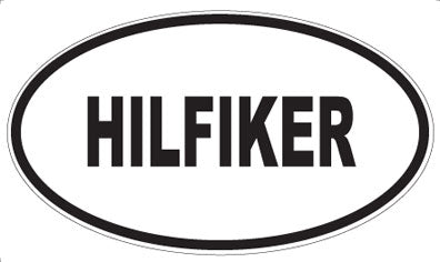 HILFIKER - Oval Sticker