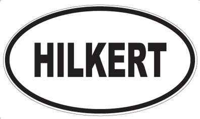 HILKERT - Oval Sticker