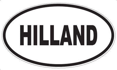 HILLAND - Oval Magnet