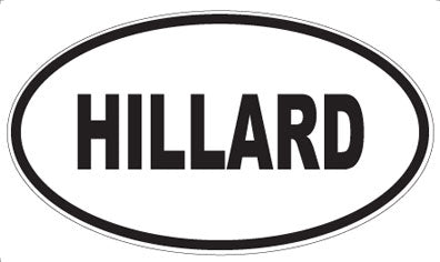 HILLARD - Oval Magnet