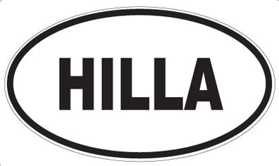 HILLA - Oval Magnet