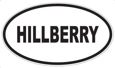 HILLBERRY - Oval Sticker