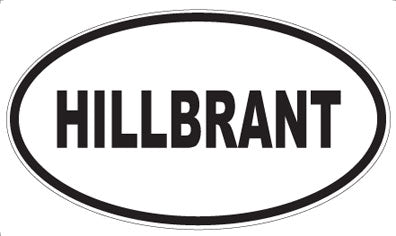 HILLBRANT - Oval Sticker